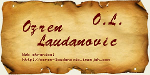 Ozren Laudanović vizit kartica